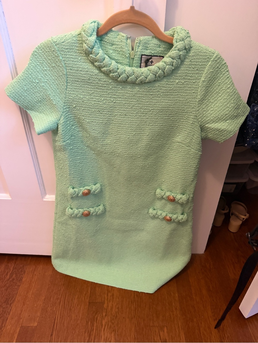 Tuckernuck Jackie dress in lime green